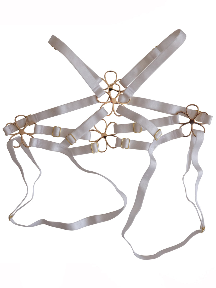 Daisy White Strappy Harness