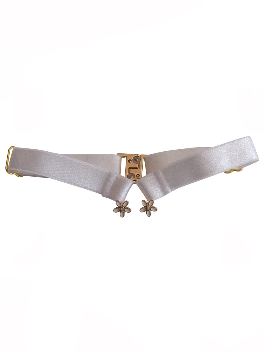 Daisy White Choker