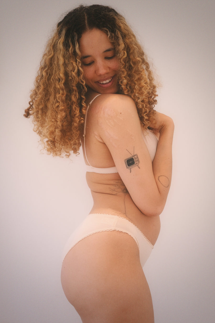 Cream Cotton Bikini - Sample