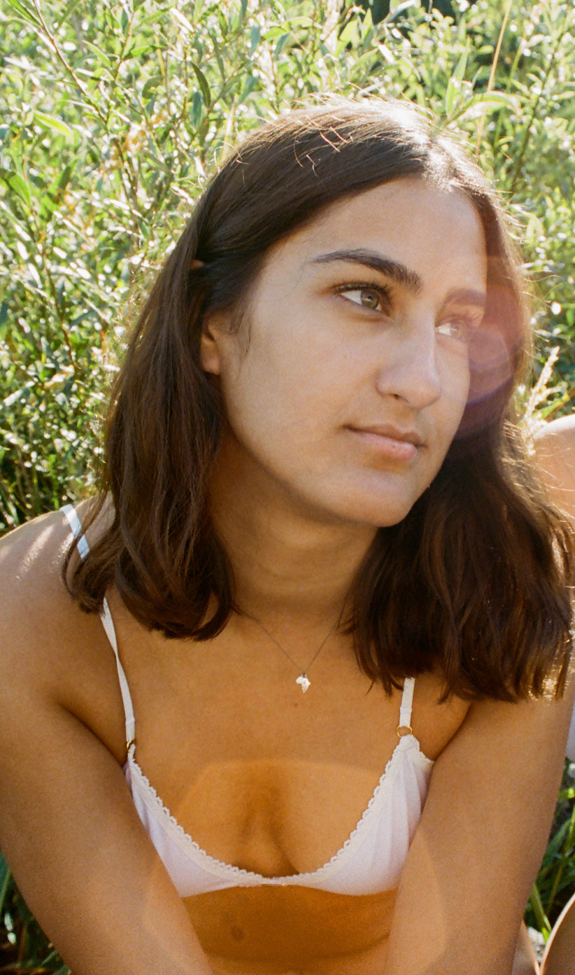White Bamboo Triangle Bralette