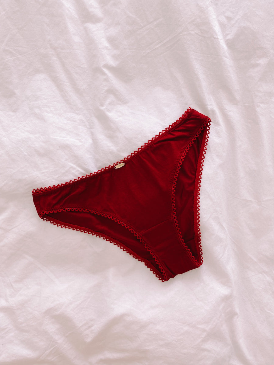 Ruby Red Bamboo Bikini