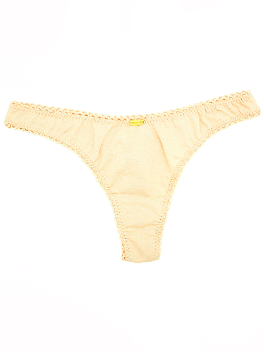 Cream Bamboo 90's Thong