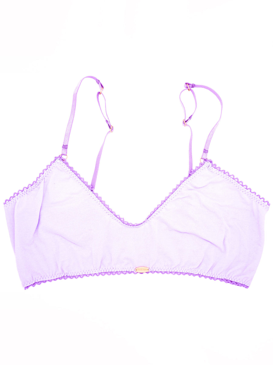 Lilac Bamboo Crop Bralette
