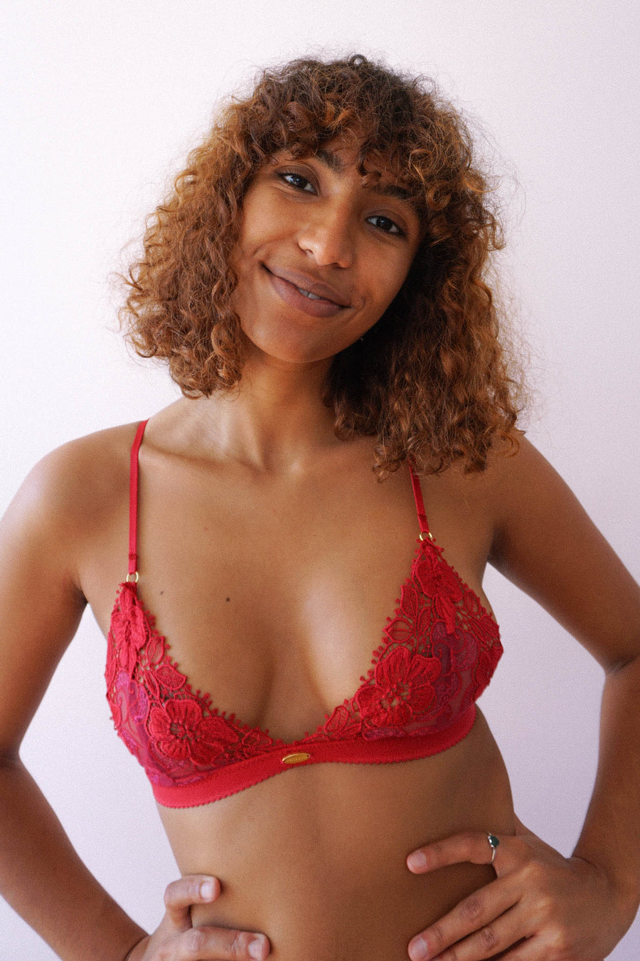Buy Red Floral Lace Underwired Bra 32A, Bras