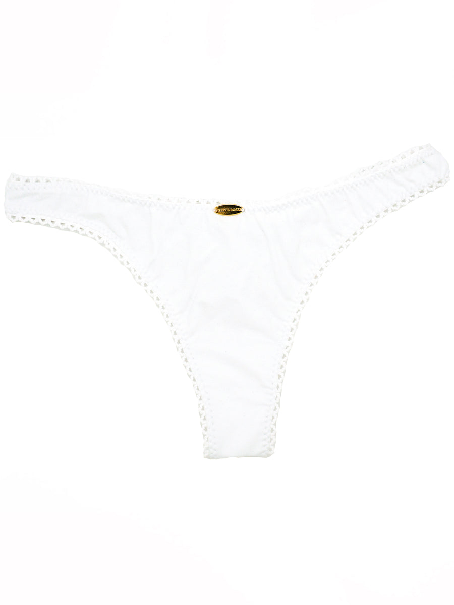 White Bamboo 90's Thong